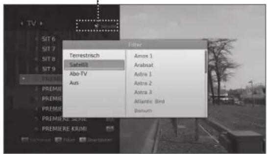 JVC LT-26ED11 - Wechseln des Filters in der Senderliste - 6