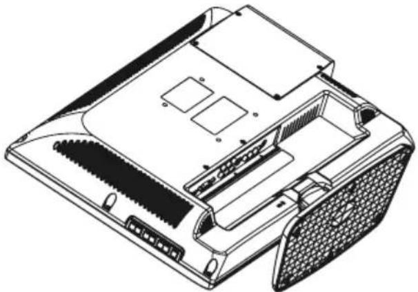 JVC LT-22DD1 - Anbringen des Fernsehersockels - 3