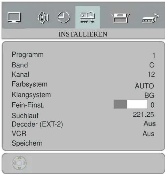 JVC LT-26F80 - Menü Installieren - 1