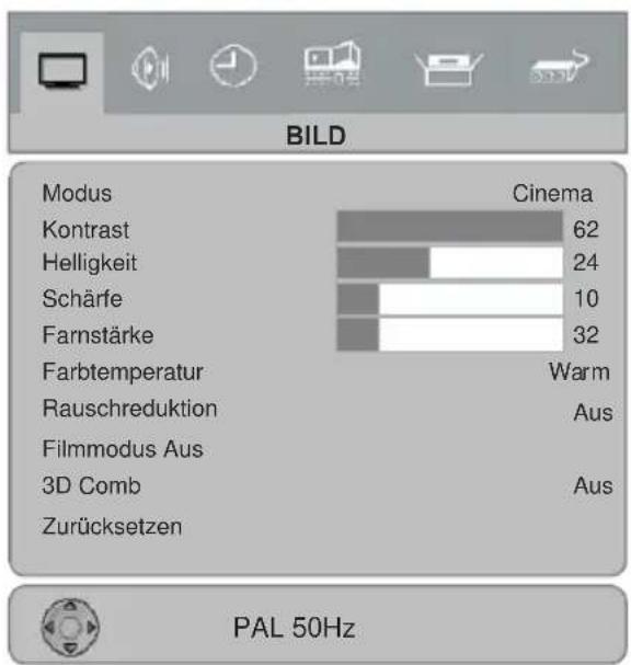 JVC LT-26F80 - Bildmenü - 1