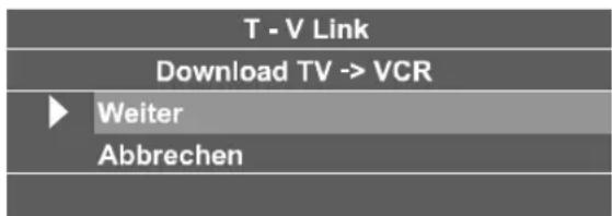 JVC LT-17C50BU - Downloading data to VCR (Herunterladen der Daten auf den Videorecorder): - 1
