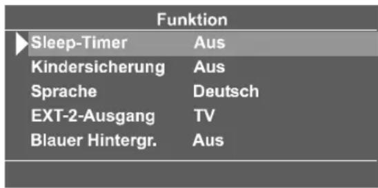 JVC LT-17C50BU - Das Menü Funktion - 1