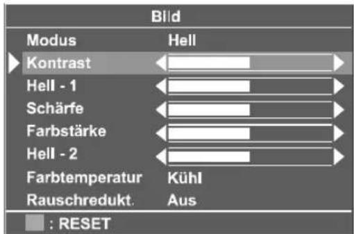 JVC LT-17C50BU - Einstellung des Kontrast - 1
