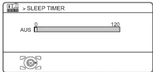 JVC PD-42X50 - Wählen Sie SLEEP TIMER. Drücken Sie dann die Taste OK oder ▶ - 1