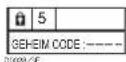 JVC PD-42V31 - Drücken Sie die Taste ⓘ (Information) zur Anzeige von "GEHEIM CODE" (GEHEIM CODE-Eingabebildschirm) - 1