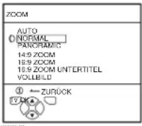 JVC PD-42V31 - Drücken Sie die Taste ZOOM zur Anzeige des Menüs ZOOM - 1