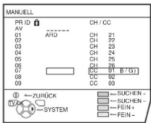 JVC PD-42V31 - Starten Sie die Funktion MANUELL mit der blauen Taste - 1