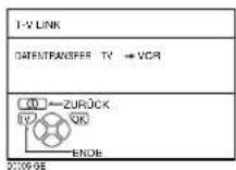 JVC PD-35D30ES - Drücken Sie die Taste OK zur Anzeige des Menüs T-V LINK - 1