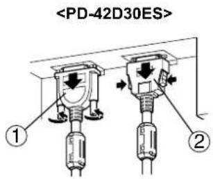 JVC PD-35D30ES - Abziehen des Systemkabels - 1