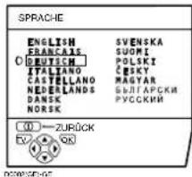 JVC PD-35D30ES - Wählen Sie SPRACHE und drücken Sie dann die Taste OK - 1