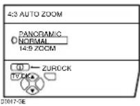 JVC PD-35D30ES - Wählen Sie 4:3 AUTO ZOOM und drücken Sie dann die Taste OK - 1