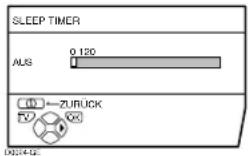 JVC PD-35D30ES - Wählen Sie SLEEP TIMER und drücken Sie dann die Taste OK - 1