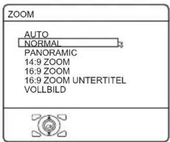 JVC PD-42B50 - Drücken Sie die Taste ZOOM zum Aufrufen des ZOOM-Menüs - 1
