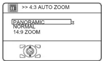 JVC PD-42B50 - Wählen Sie 4:3 AUTO ZOOM, und drücken Sie dann die Taste OK - 1
