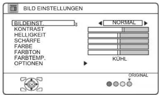 JVC PD-42B50 - Bedienung mit den Tasten am Fernsehgerät - 2