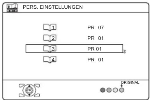 JVC PD-35B50 - Wählen SiePERS. - 1