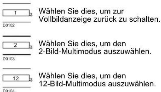 JVC PD-35B50 - Drücken Sie die Tasten ◀/▶ zur Auswahl der Anzahl der Bildschirme und drücken Sie dann die Taste OK - 1