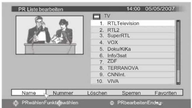 JVC LT-42DV8BG - Digitale Kanäle bearbeiten - 7