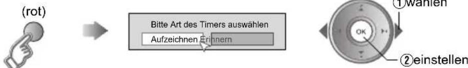 JVC LT-42DV8BG - Rufen Sie das Timer-Auswahlmenü auf - 1