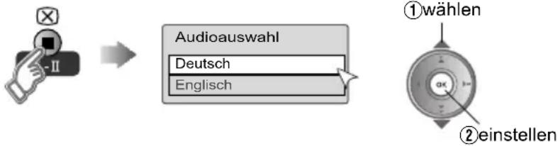 JVC LT-42DV8BG - Umschalten auf eine andere Sprache - 1