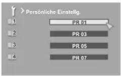 JVC LT-42DS9BU - Persönliche Einstellg. - 1