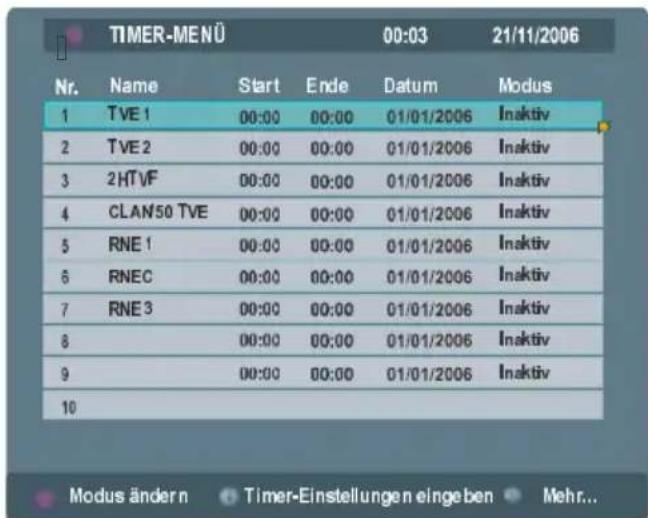 JVC LT-32DF7 - Wählen Sie die Option Timer und drücken Sie dann die Taste OK. - 1