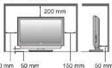JVC LT-32DG8BU - Vorsicht beim Aufstellen - 1