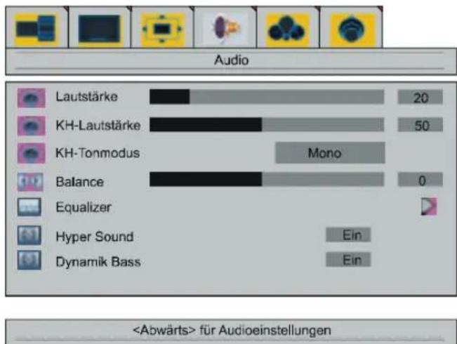 JVC LT-30E45S - Audiomenu - 1