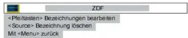 JVC LT-30E45S - Bezeichnungen ändern - 1