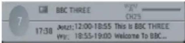 JVC LT-26DF7 - Informationszeile - 1
