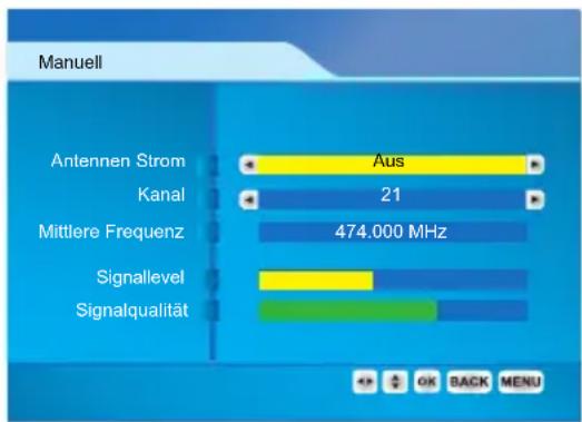 JVC LT-19DK8ZG - Drücken Sie die ▼/▲ Knöpfe, wählen Sie Manuell und drücken Sie dann den OK Knopf - 1