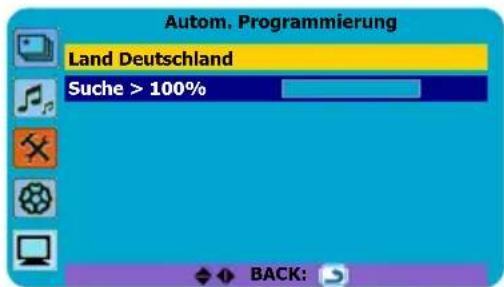 JVC LT-19DK8ZG - Wählen Sie Autom. Programmierung, drücken Sie dann den OK oder Knopf - 1
