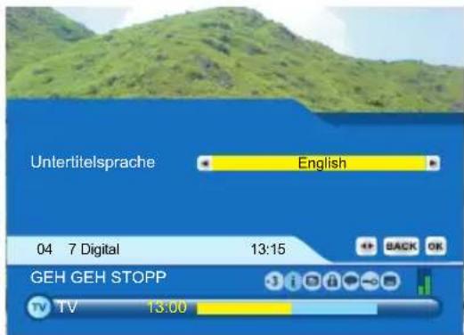 JVC LT-19DK8ZG - Drücken Sie den (Untertitel) Knopf während der Digitalen Erdübertragung (DVB-T) - 1