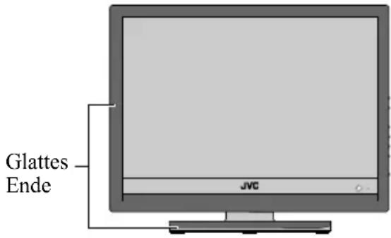 JVC LT-19DK8ZG - Handhabung des glatten Endes des Gerätes - 1