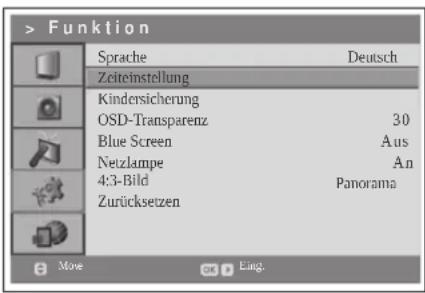JVC LT-19DB9BD - Funktionseinstellungen: MENU > Funktion - 1