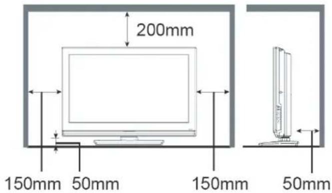 JVC LT-19DB9BD - Anforderungen an die Installation - 1
