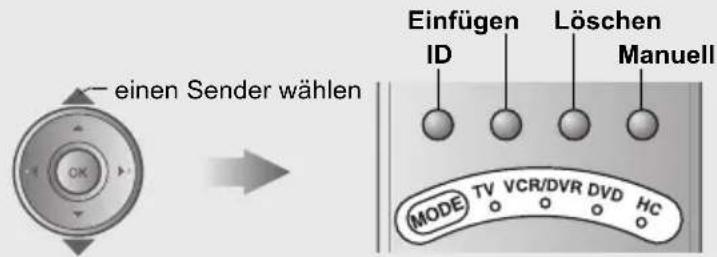 JVC LT-47DV8 - Sender wählen Bearbeitungsfunktion wählen - 1