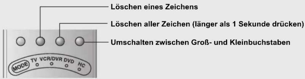 JVC LT-47DV8 - Löschen oder Ändern eines Zeichens - 1