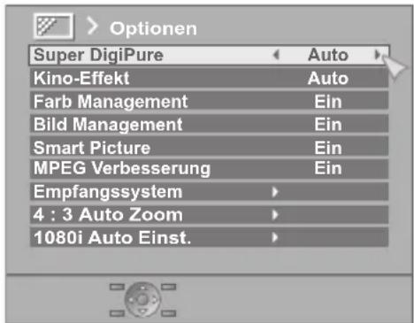 JVC LT-47DV8 - > Optionen (Untermenü) - 1