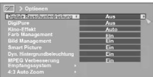 JVC LT-46DS9 - Optionen (Untermenü) - 1