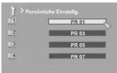 JVC LT-46DS9 - Persönliche Einstellg. - 1