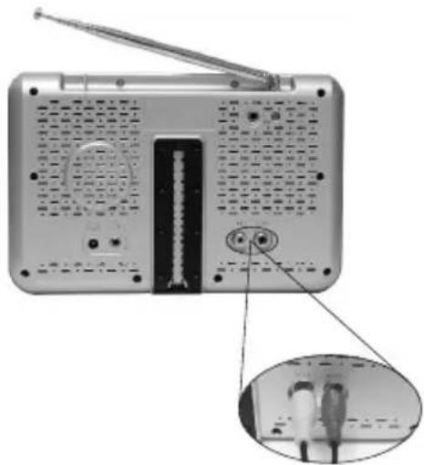 DENVER DFT-709 - Anschluss an den AV-Eingang - 1