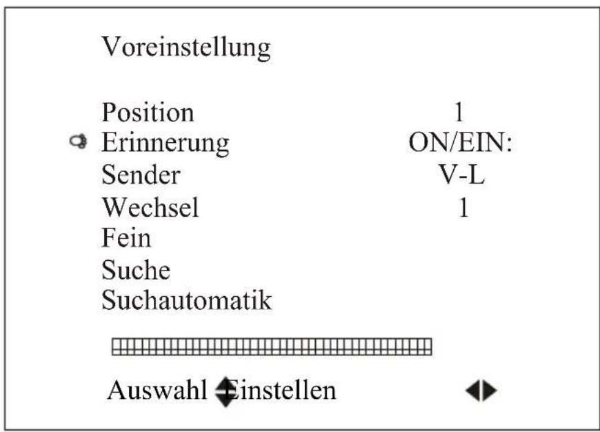 DENVER DFT-709 - Voreinstellung - 1