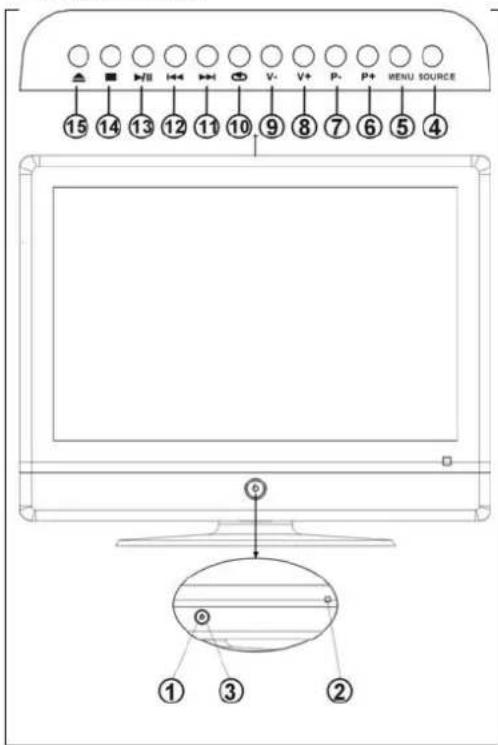 DENVER TFD-1513 - Frontansicht Fernseher - 1