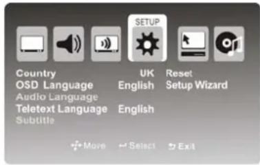 DENVER TFD-2214MC - SETUP MENU - 1