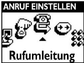 ANRUF EINSTELLEN Rufumleitung