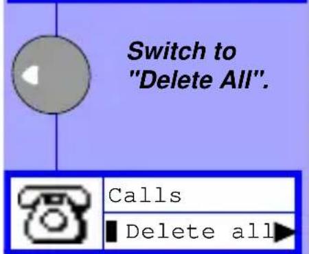 Switch to "Delete All". Calls Delete all