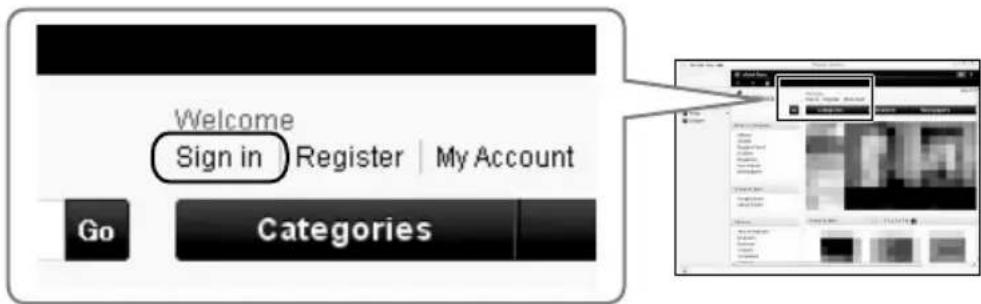 SONY PRS-950 - Sign in your account on the Reader Store. - 1