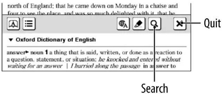 SONY PRS-950 - By selecting a word(s) - 1