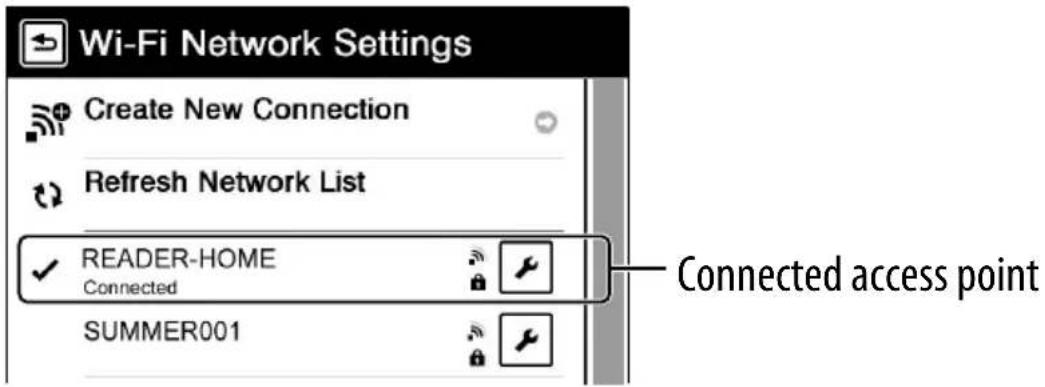 SONY PRS-950 - Tap [Connect] to return to the [Wi-Fi Network Settings] screen, and start connection to the access point. - 2